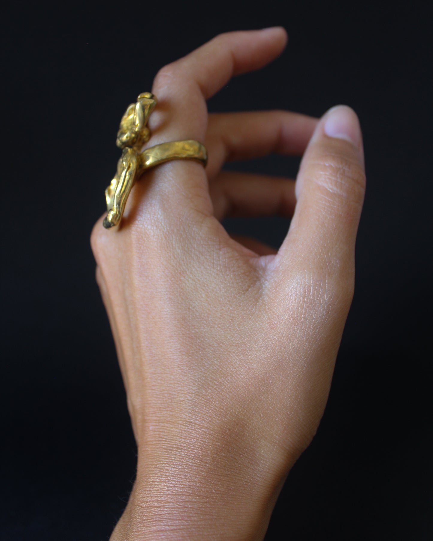 Two Paths Bronze Ring