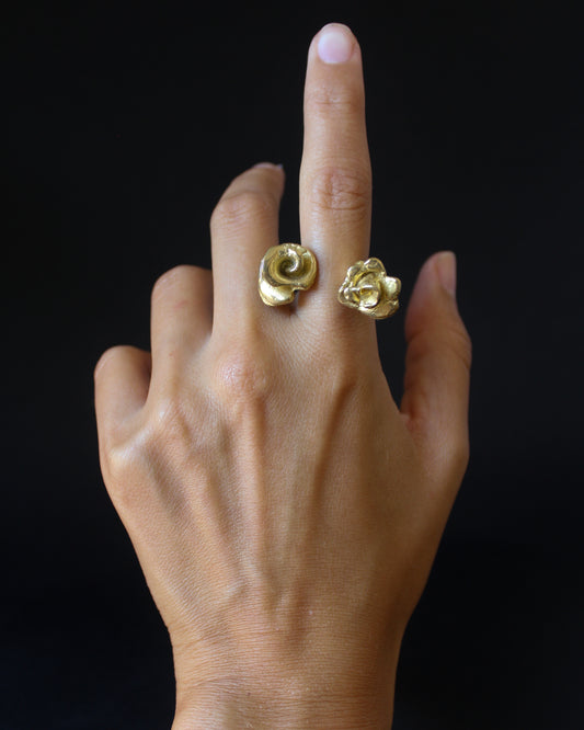 Dutch Tulip Bronze Ring